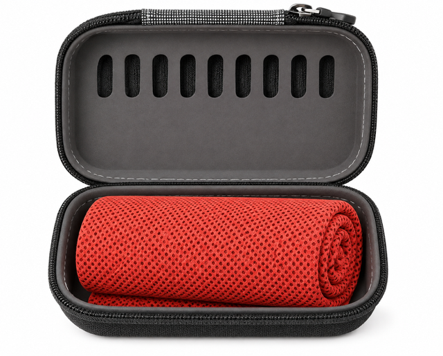 Cool Towel With Protective Carry Case